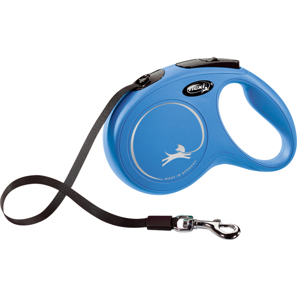 Flexi Rollijn Classic Tape 5 mtr tot 25 kg Blauw