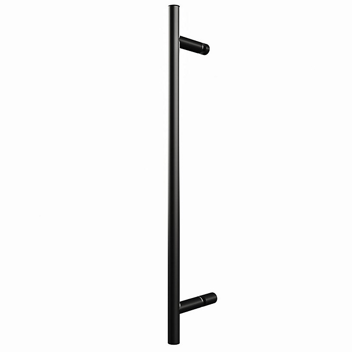 Porte de douche pivotante sur élément fixe Schulte NewStyle profilé noir l.100 x H.192 cm