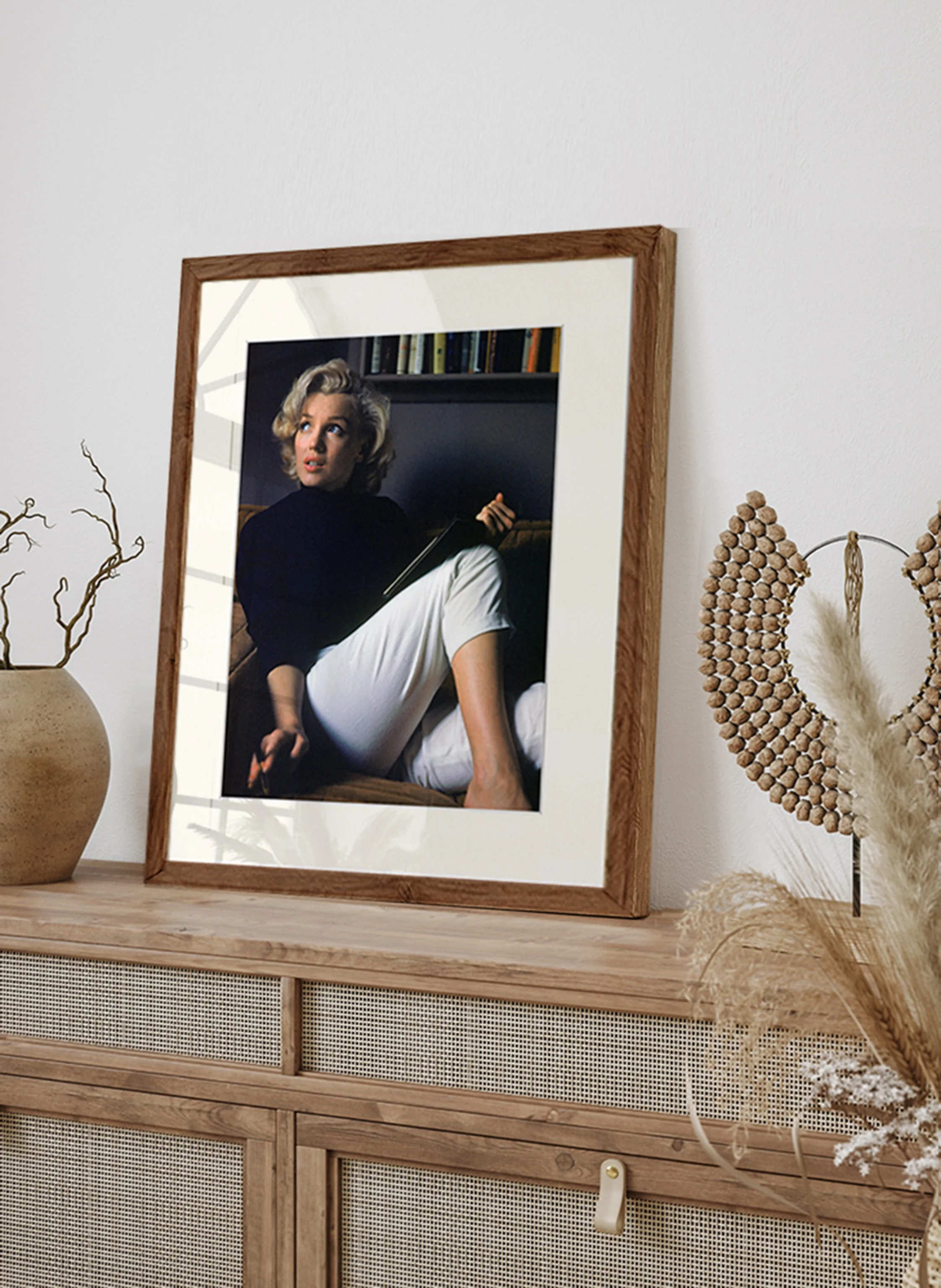 ANY IMAGE Wandbild MARILYN'S NACHMITTAG mit Rahmen