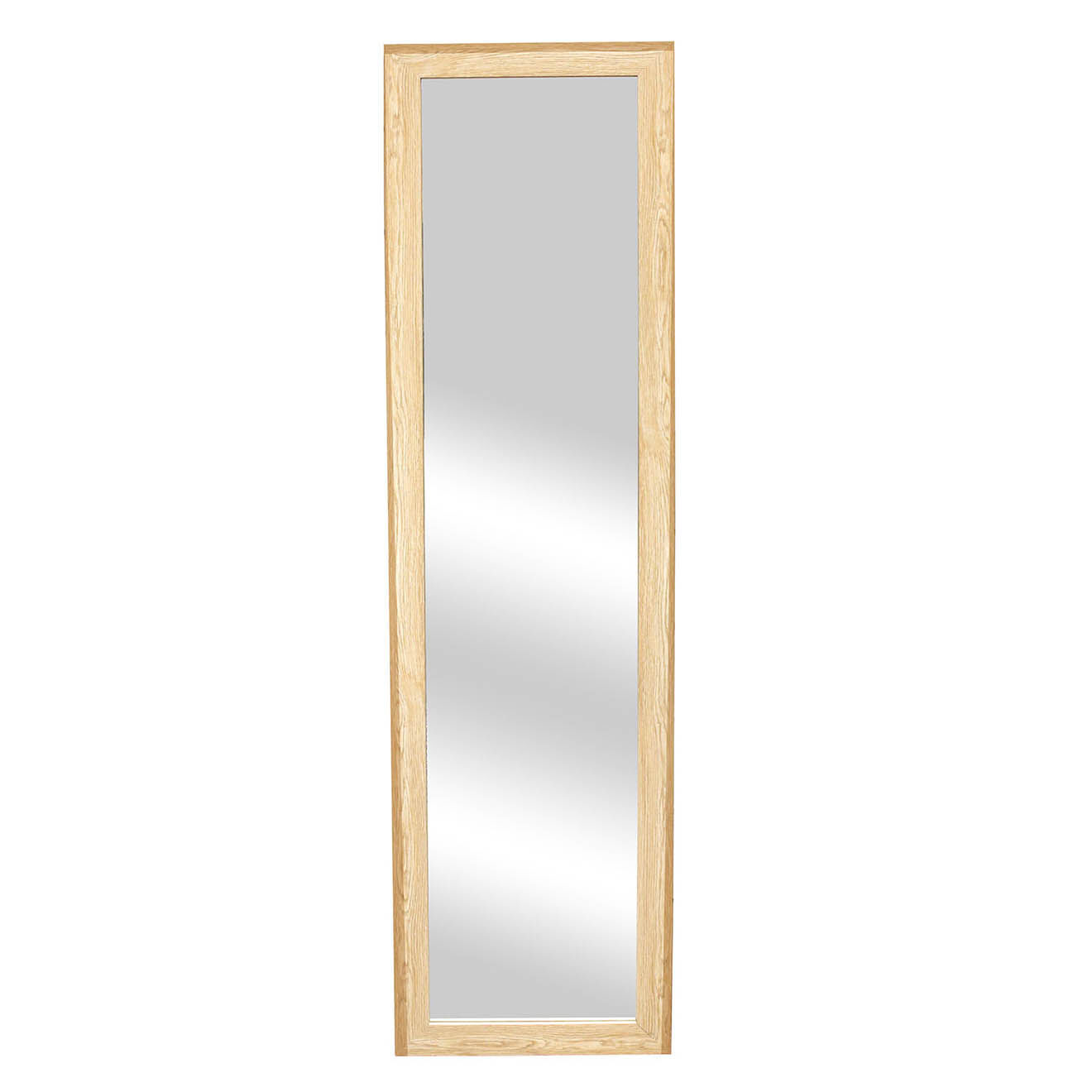 Home Deco Factory Miroir en pied bois naturel - 30x39.10x140 cm