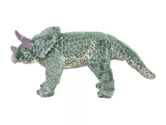 vidaXL Jouet en peluche Dinosaure Tricératops Vert XXL