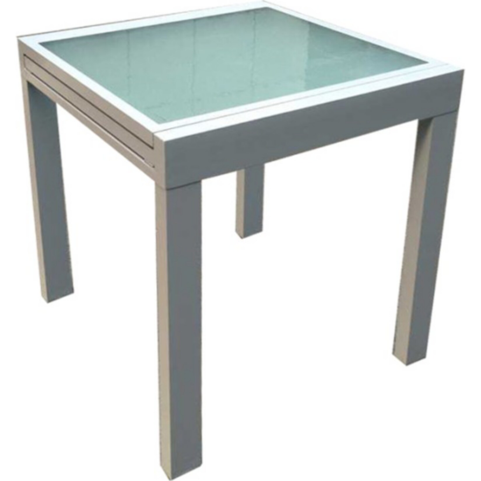 Garden Pleasure Ausziehtisch 65/130x65 Garten Terrasse Alu Glas Tisch Esstisch