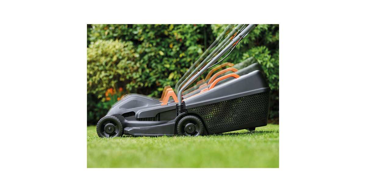BLACK+DECKER1000W 32cm Grasmaaier + 250W Grastrimmer  (Zwart/oranje, gazons tot 250m²)