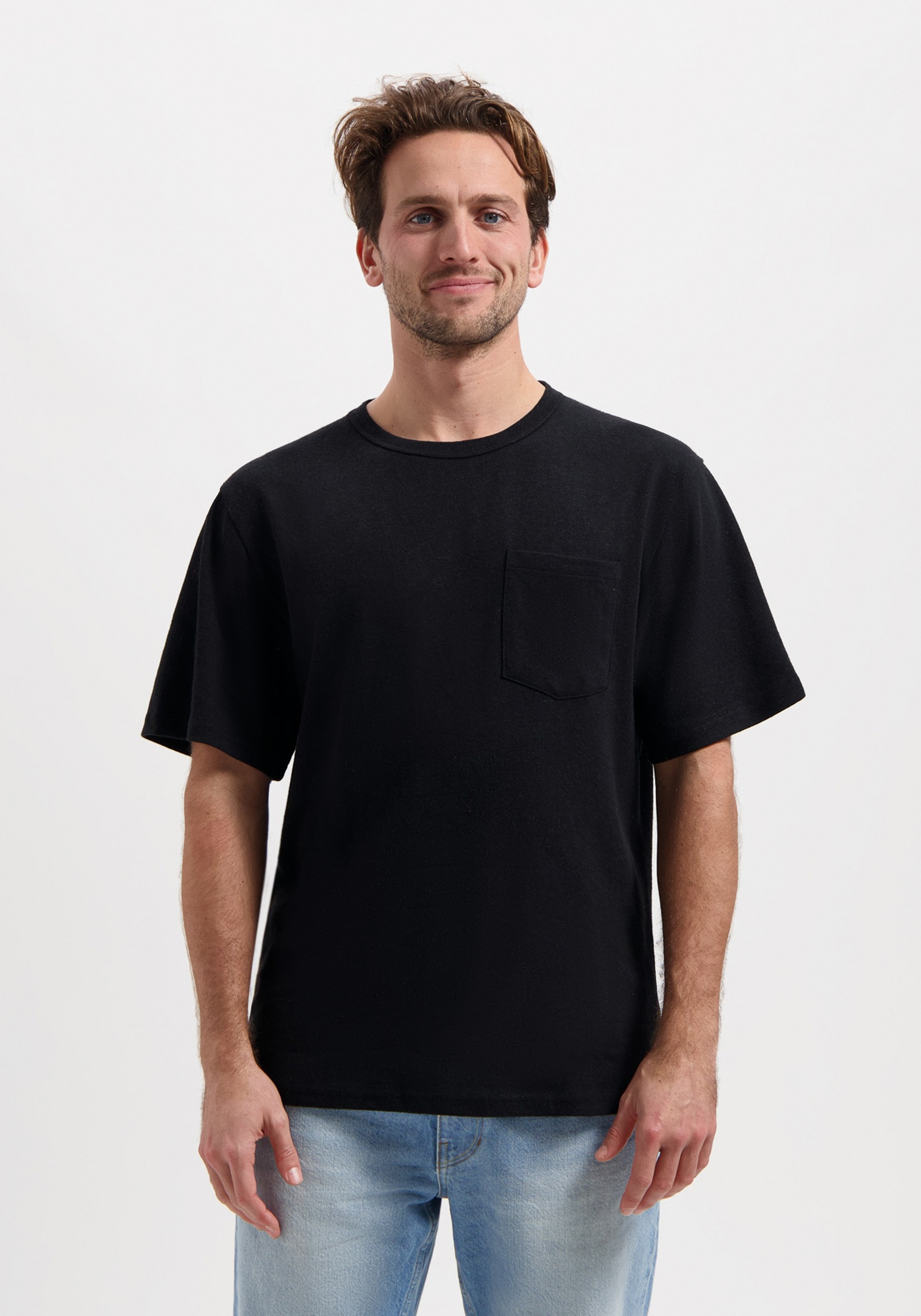 Kuyichi T-Shirt Liampo Tee Jet Black