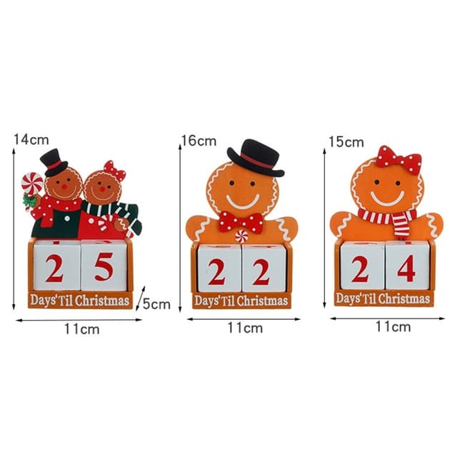 Nedtælling til jul honningkagemand Træ adventskalender