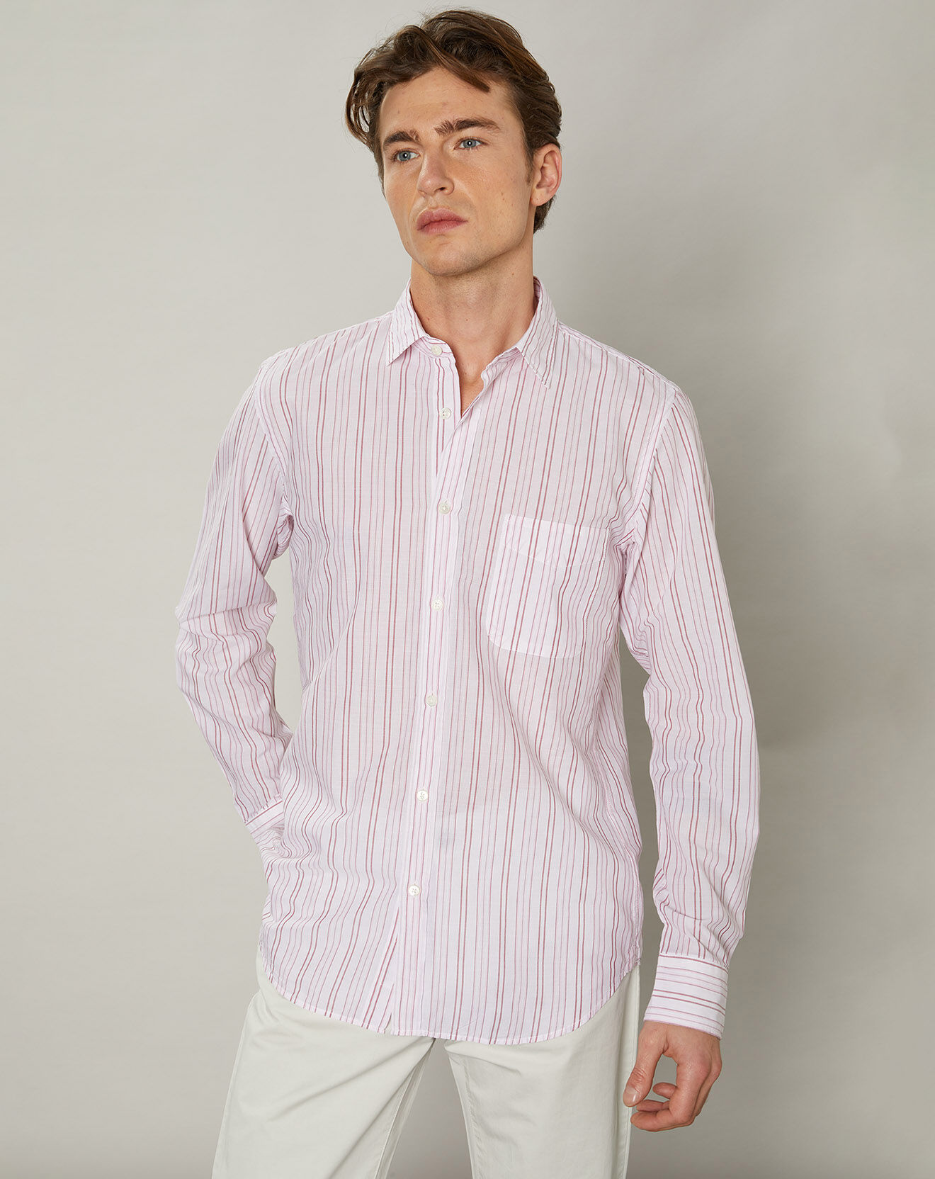 Hartford Chemise slim Storm rose