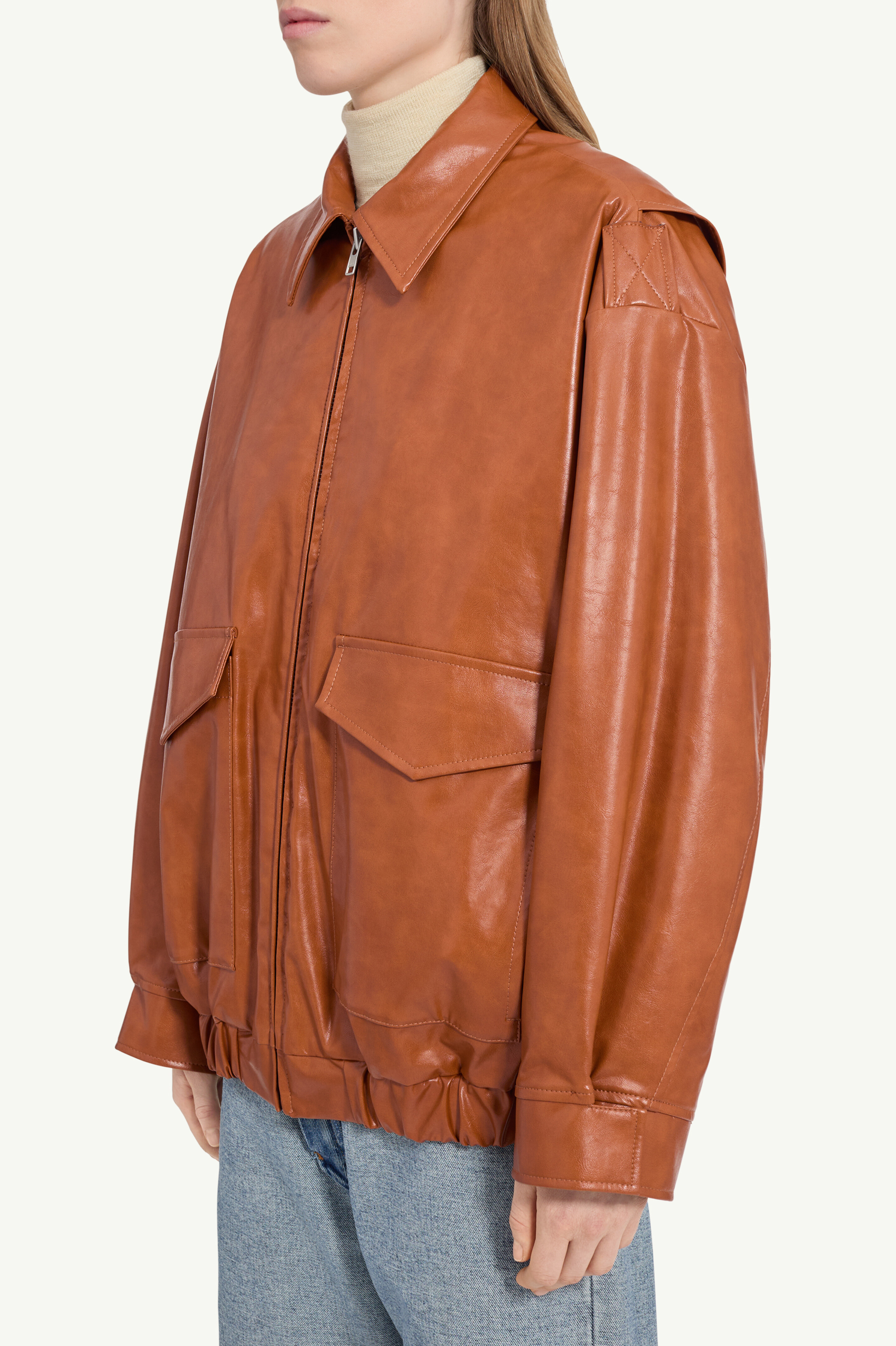 Veste en simili cuir pour femme | MM6