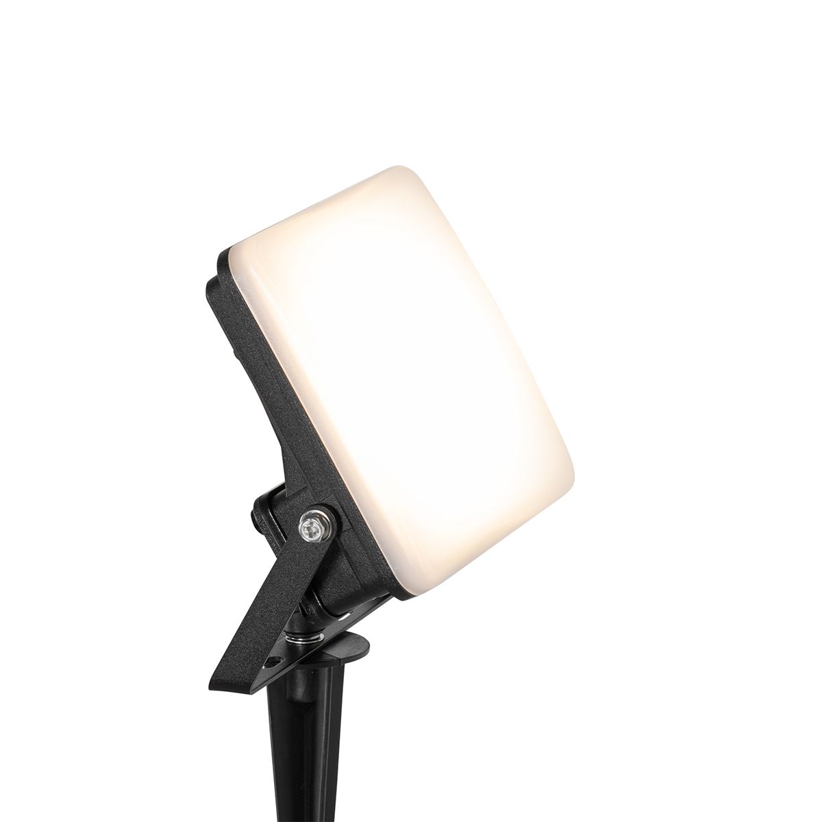 Smart straler zwart 12,8 cm incl. LED IP65 met grondpin - Ruud