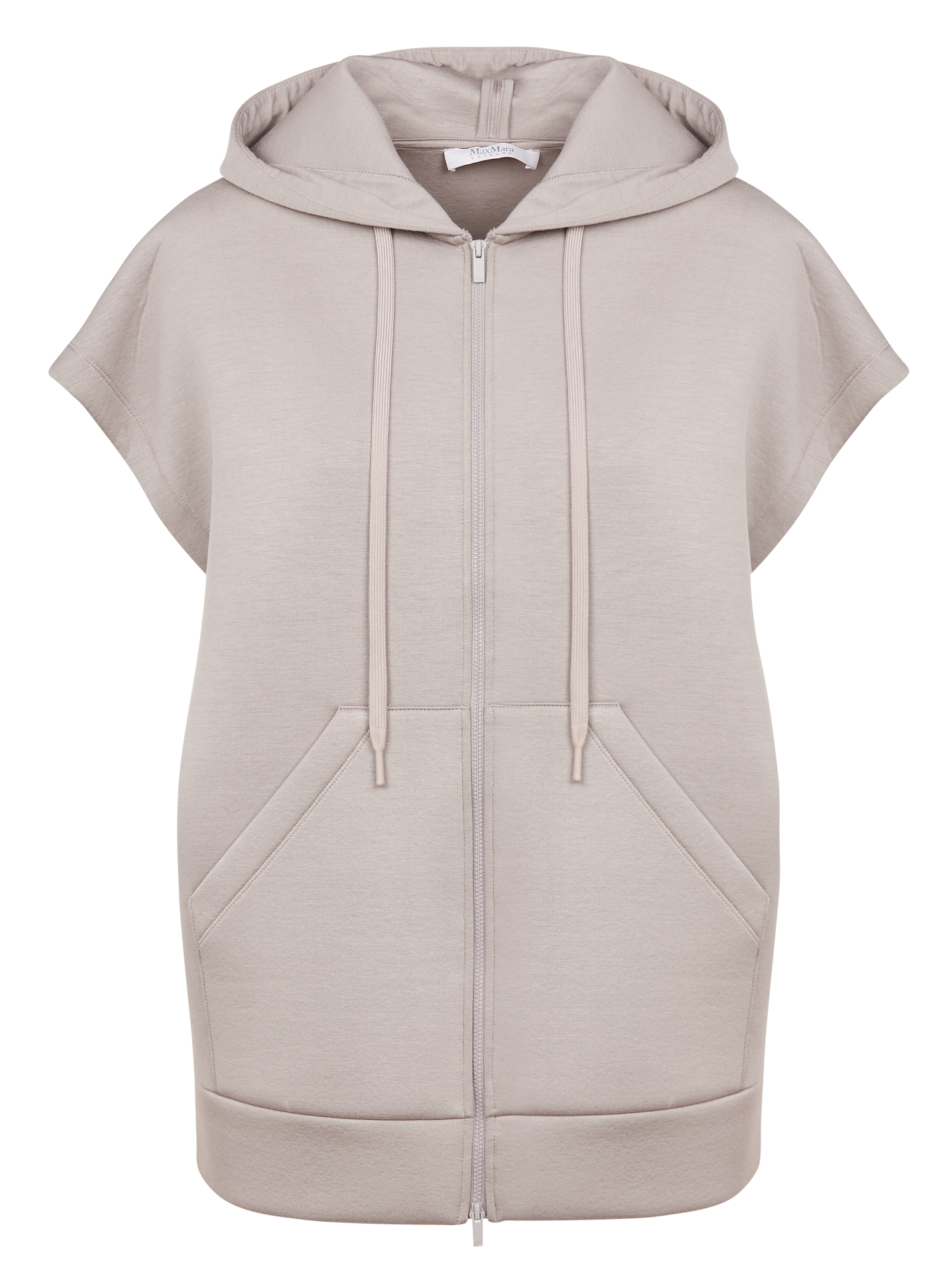 ALCUNO - Sweat col rond sans manches à capuche | Gris