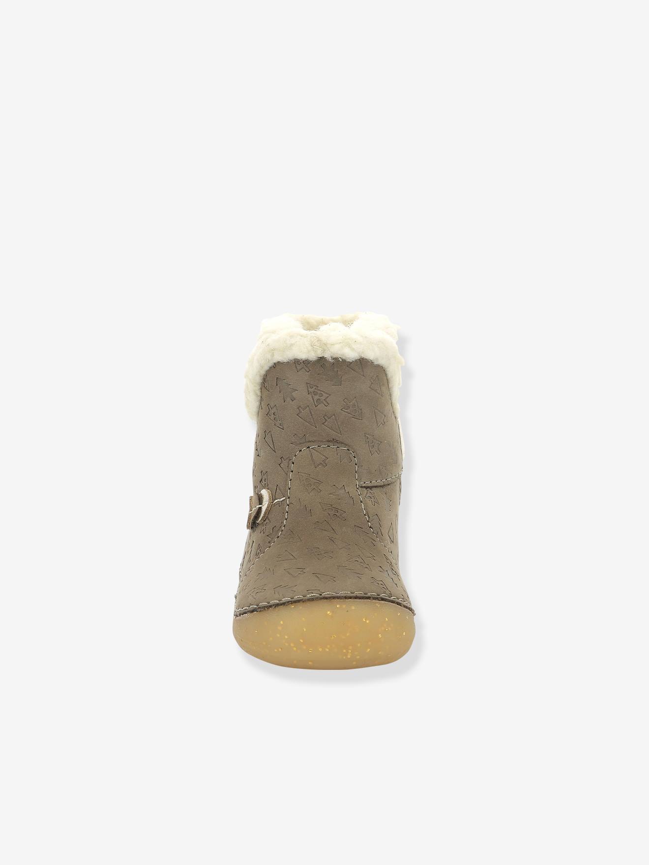 Botinhas So Windy KICKERS® First Steps, Bege Bebê