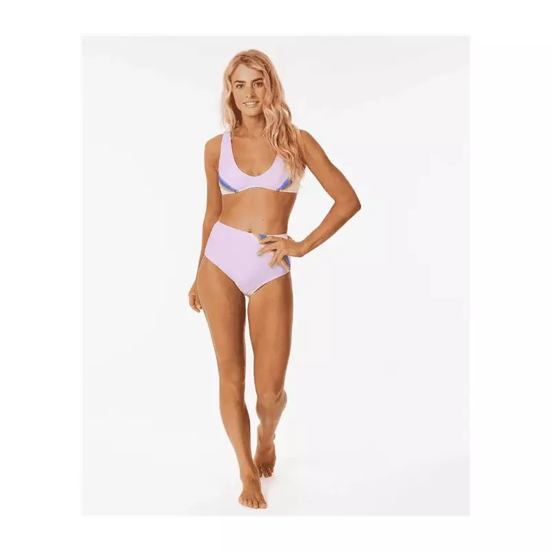 Bikini top RIPCURL Sunrise Stripe Trilette Lilac