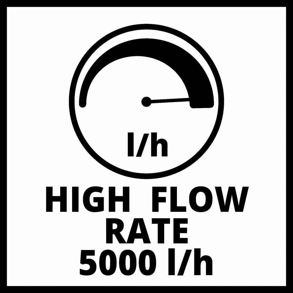 Pompe d’évacuation eaux claires sans fil ge-sp 18 li - capacité 5000 l/h - profondeur d'immersion 4 m - sans batterie
