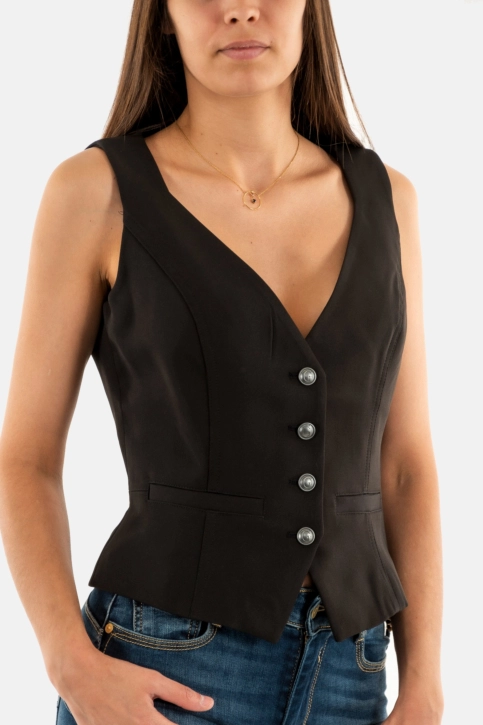 Gilets cardigans guess jeans fatima jblk jet black a996