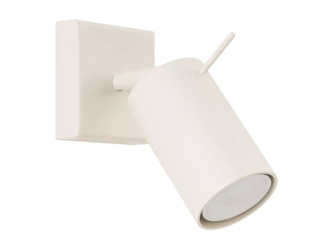 Applique Lagos moderne en acier - 1 sources lumineuses - L.8 x H.8 cm - beige