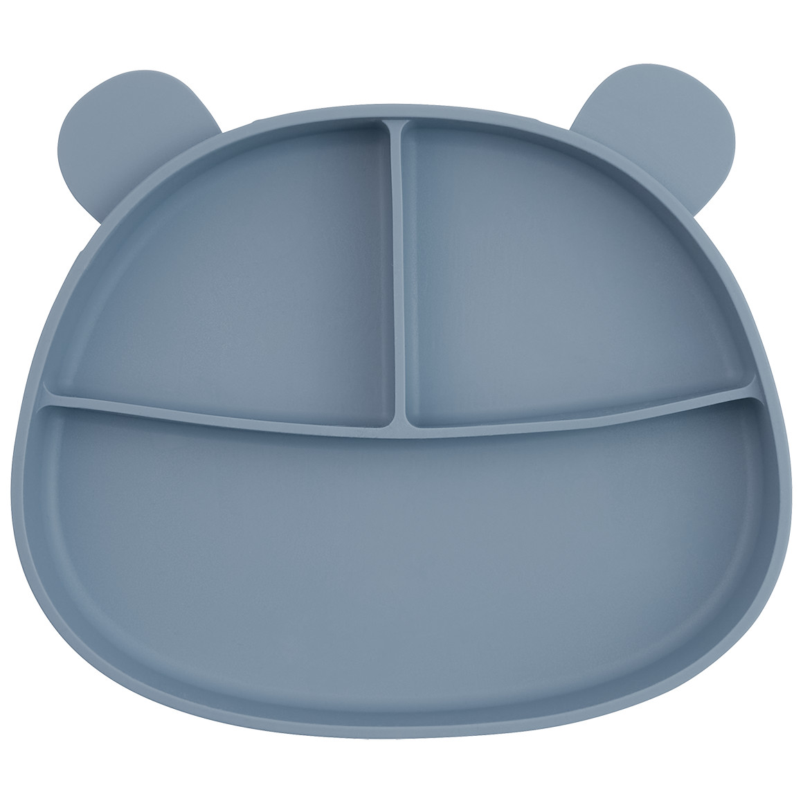 Topomini Pure Collection Silikon-Teller mit Saugfuß blau