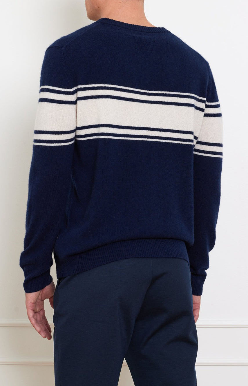 Yacht Sweater Herre Navy Blue