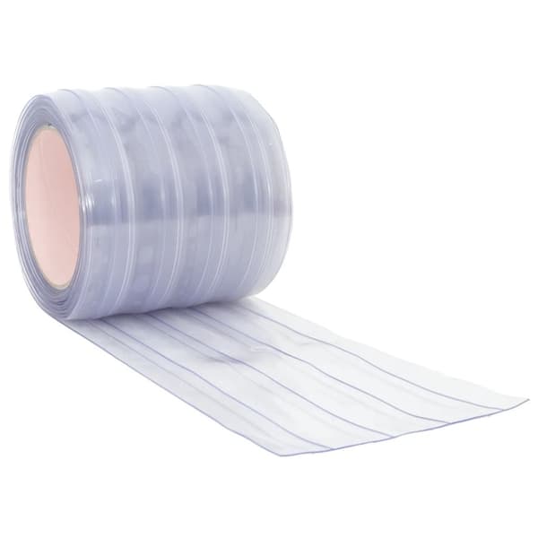 vidaXL Dørgardin gjennomsiktig 200 mm x 1,6 mm 50 m PVC