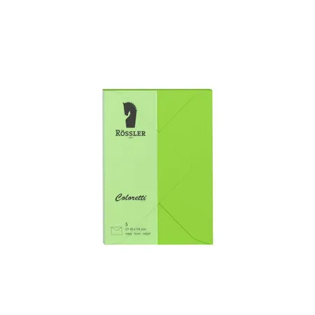 Rössler Coloretti Briefumschläge 5 Stück C7 hellgrün