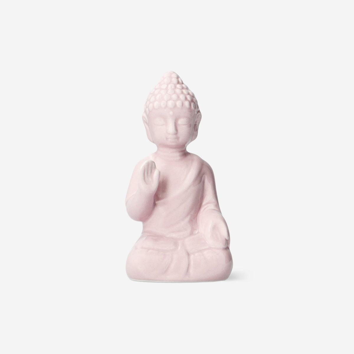 Rosa Buddha i keramik