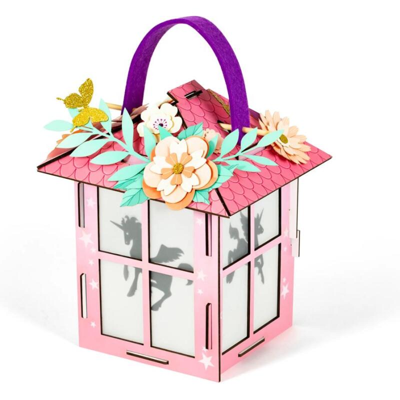 Boîte créative, Lanterne à construire, Licornes - Multicolore