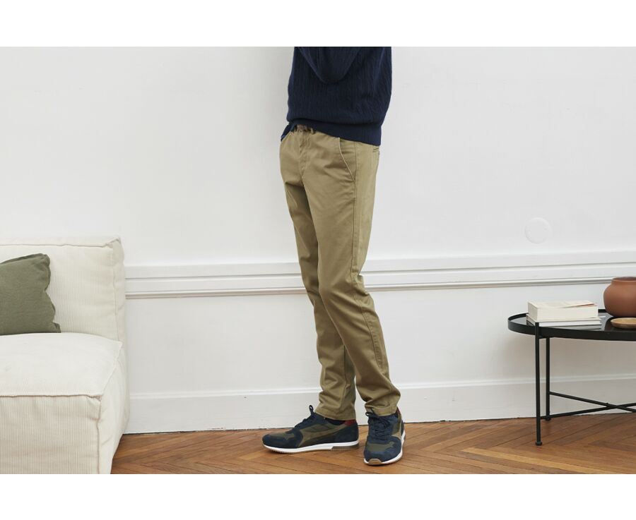 Pantalon chino homme Vert Army - NIGEL II