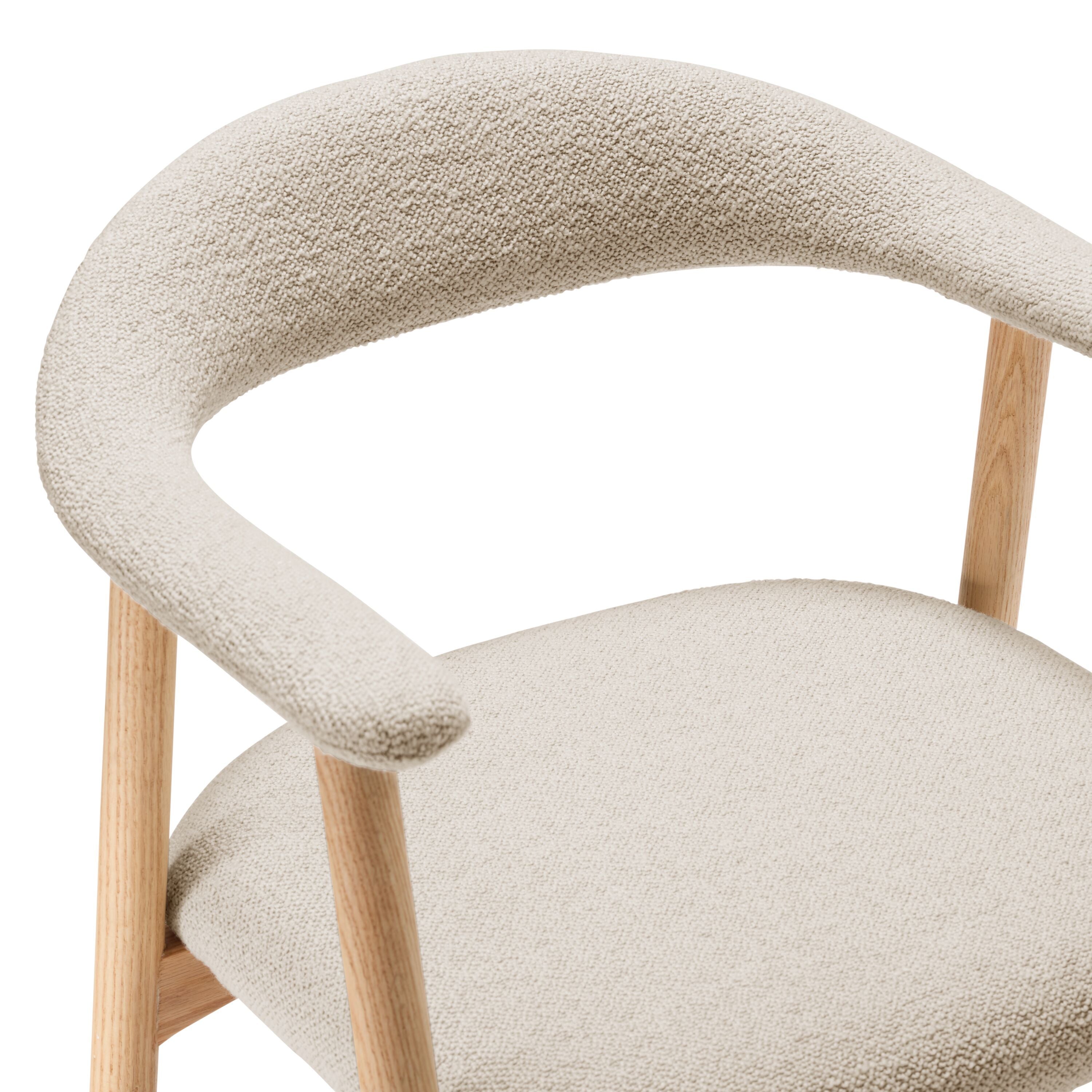 ARYA Stuhl - Beige / B: 56.0 cm x T: 54.0 cm x H: 75.5 cm