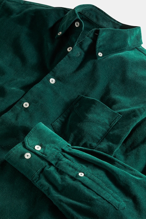 Cordhemd, Langarm, Buttondown Kragen, Modern Fit, bis 8 XL
