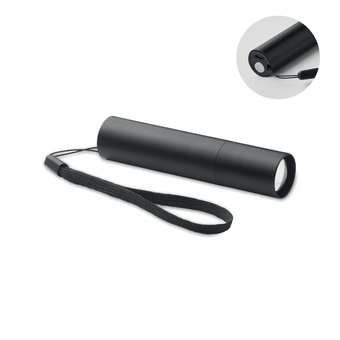 GiftRetail MO2461 - ALUMINATE Lampe rechargeable en alu