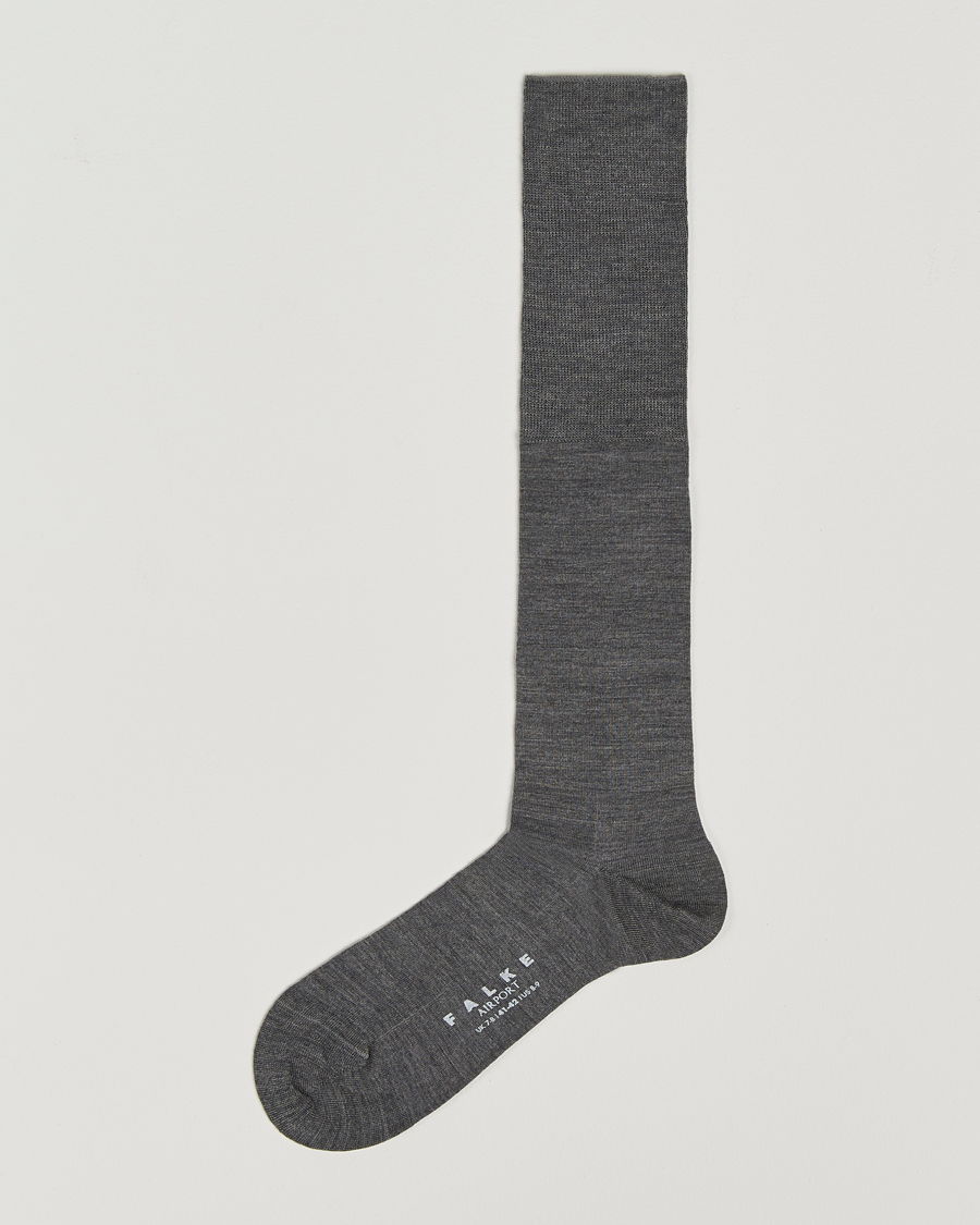 Falke Airport Knee Sock Dark Grey