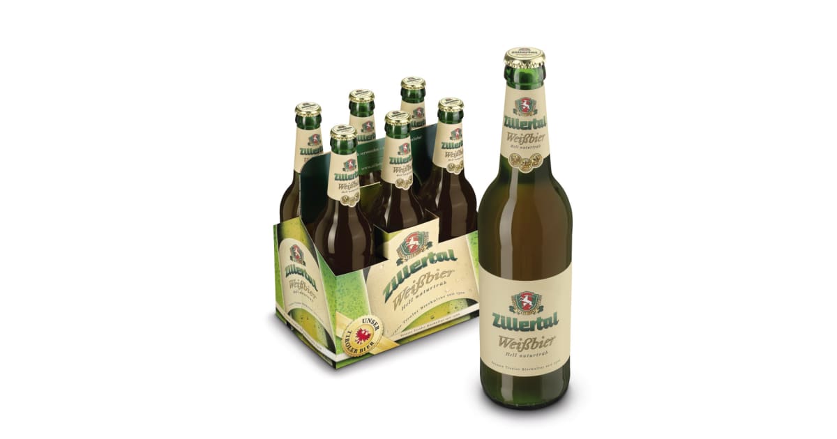 Zillertal Bier Weißbier Hell Tray 6x 0,5 Liter (Mehrweg)