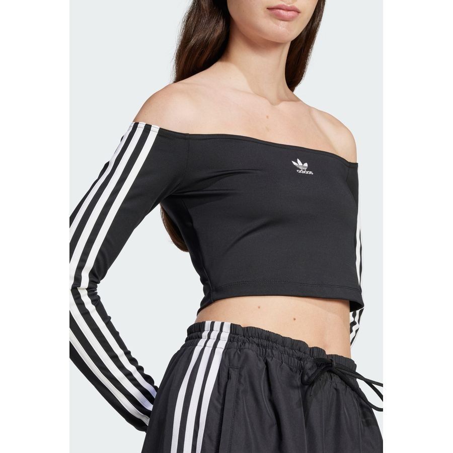 Adidas Original T-shirt manches longues épaules dénudées Adicolor