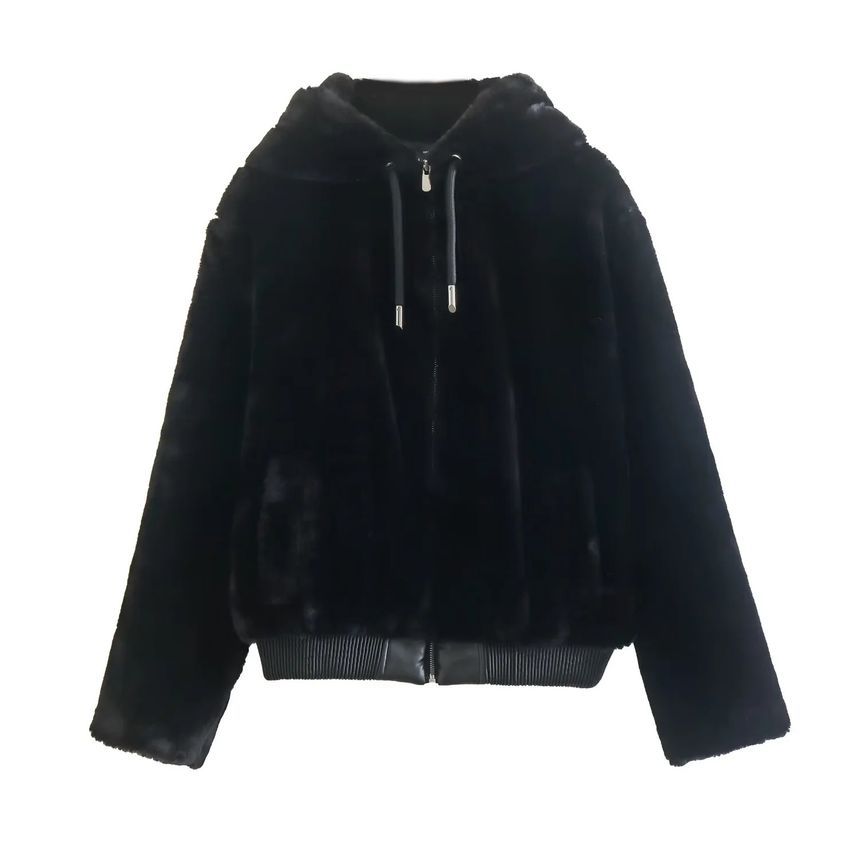 Reknovine - Fluffy capuchonjack met rits