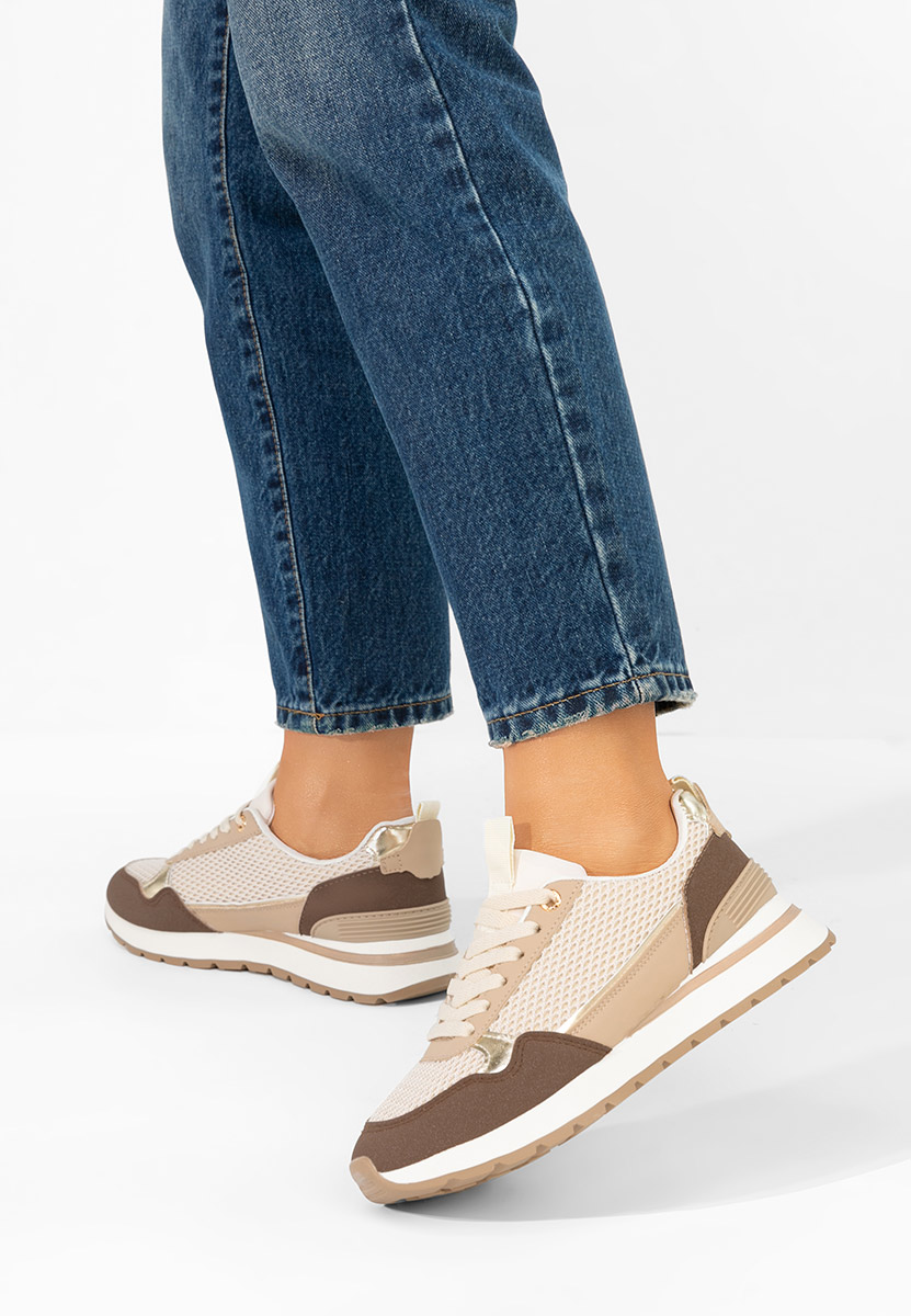 Baskets pour femme bruns Helenia
