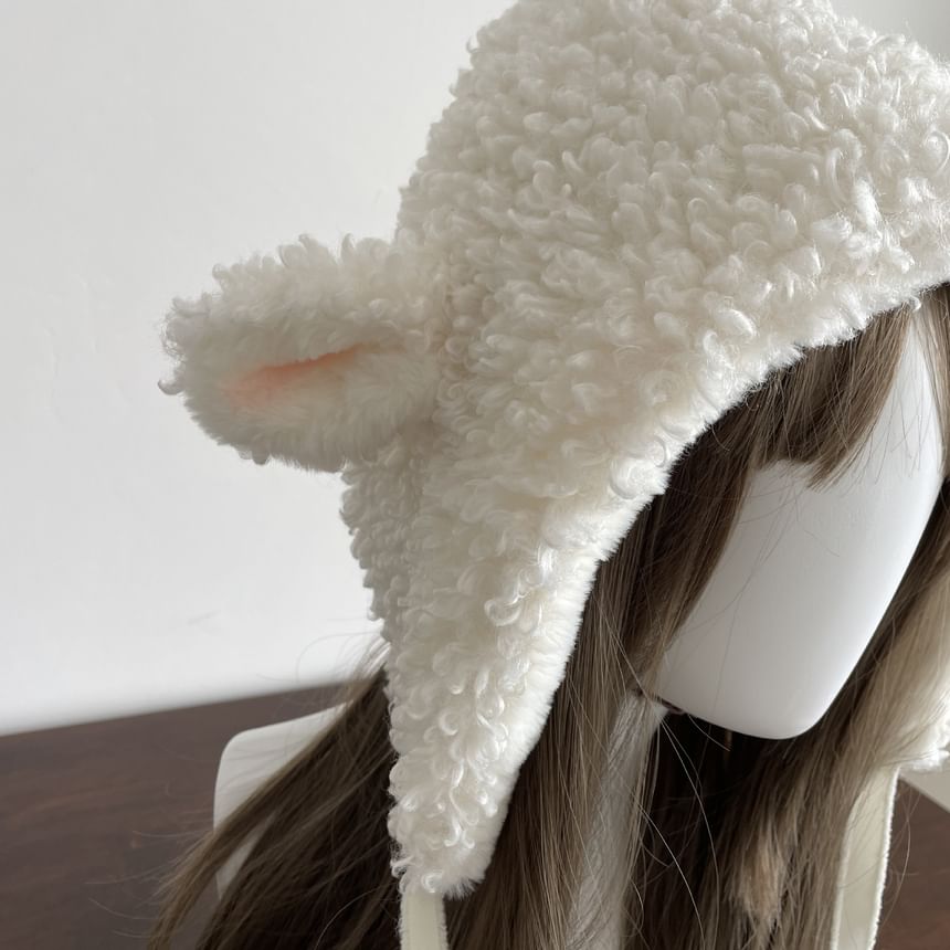 Epoch - Schapenimitatiebont muts / handschoenen / beenwarmers