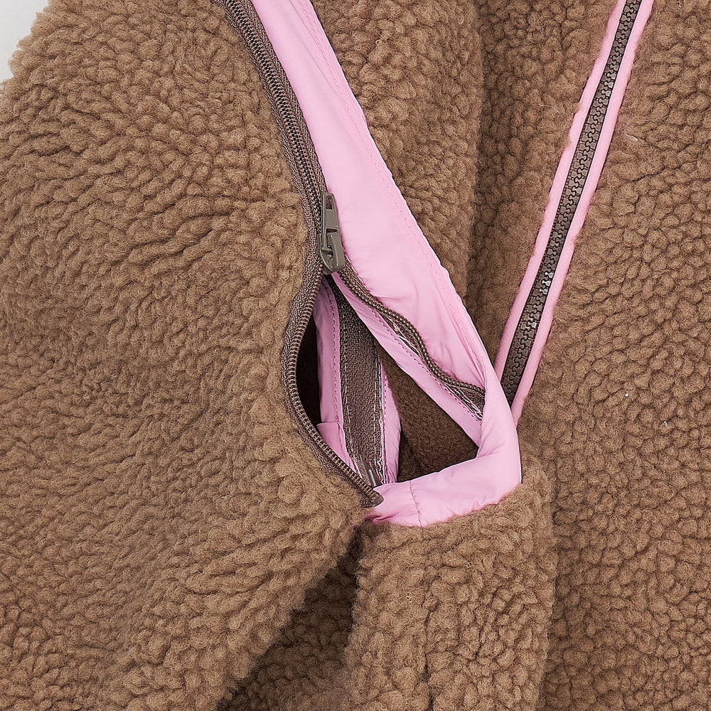 Køb COPENHAGEN COLORS Natural/Pink Comb. Bamse Jakke W. Removable Ærmer