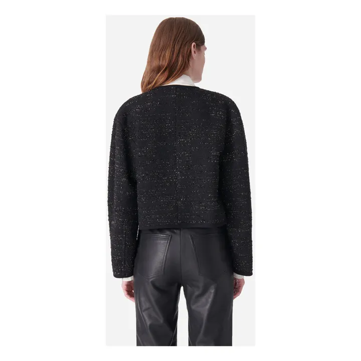 Vanessa Bruno Veste Métallisée Bernie Tweed | Noir