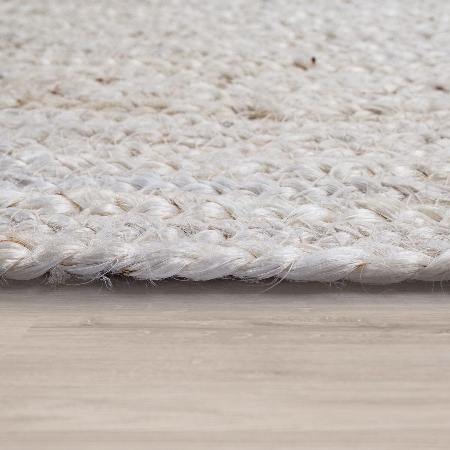 Paco Home Teppich »Viborg 595« rund 13 mm Höhe Jute, Modern, Boho, Handgefertigter Natur-Teppich