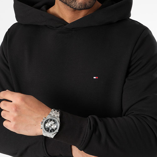 Sweat Capuche Flag Logo 4266 Noir