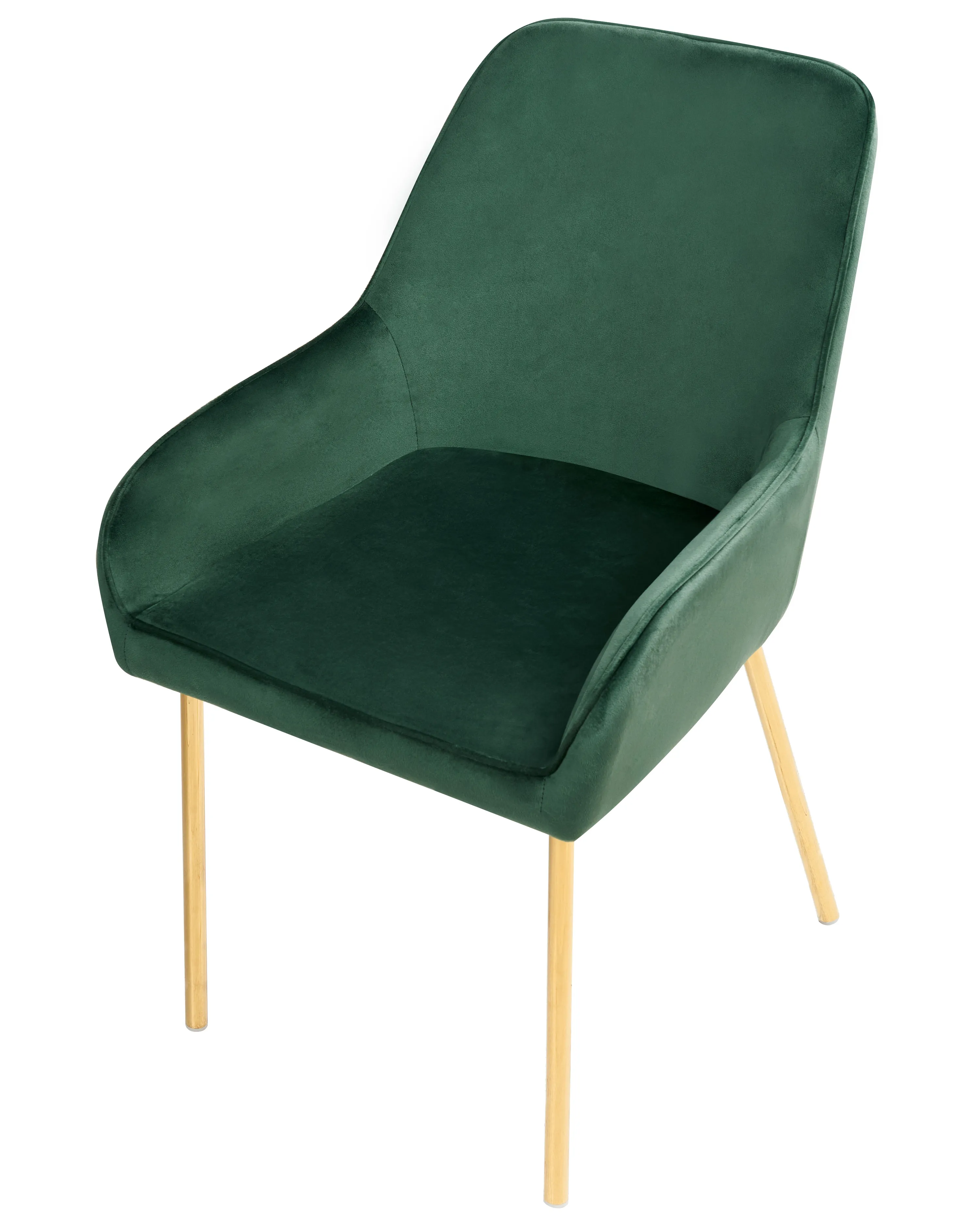 Set van 2 eetkamerstoelen LOVERNA Fluweel Groen