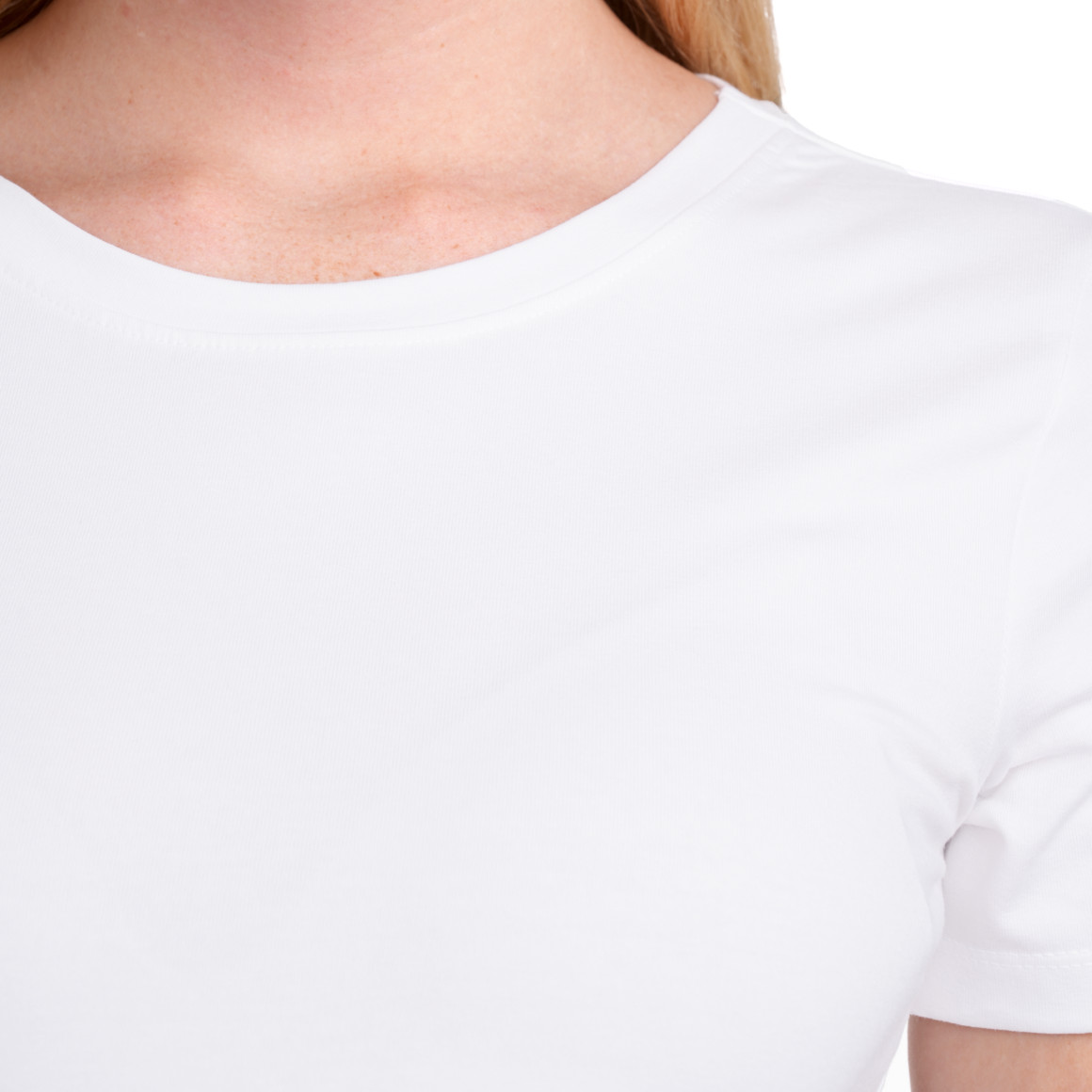 Gina Benotti Damen T-Shirt im Basic-Look weiss