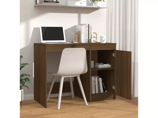 Bureau Chêne marron 100x50x76 cm Bois d'ingénierie