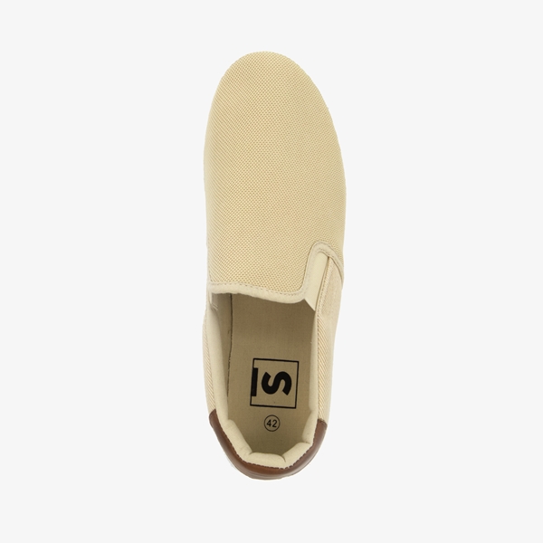 Heren instappers beige