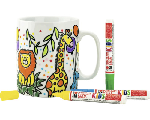 Marabu Porselein & Glas Kids Mega Fun set van 10