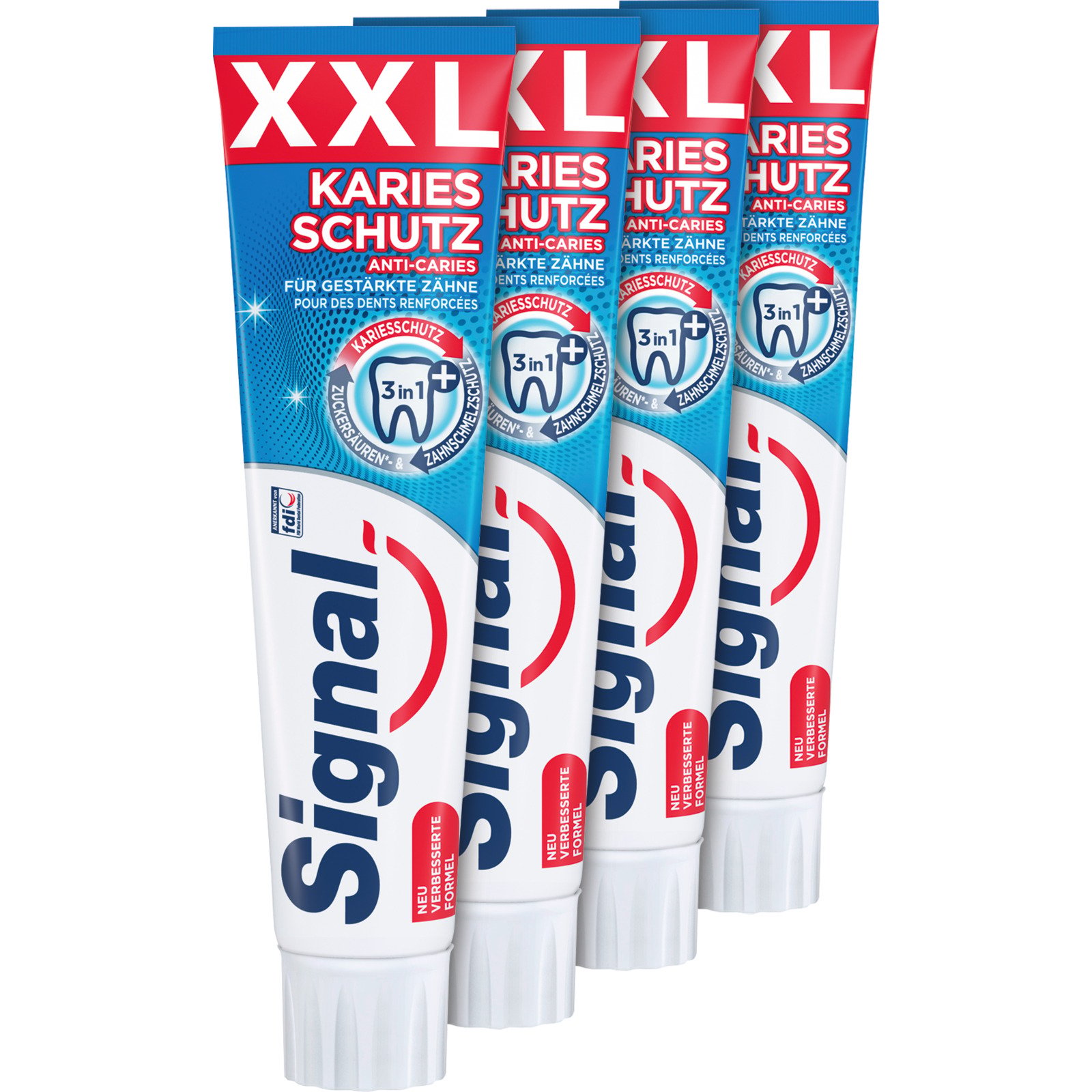 Signal Zahnpasta Kariesschutz XXL 4 x 125 ml