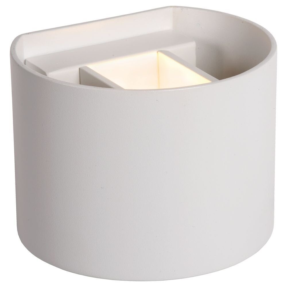 LED wandlamp Axi in wit 6W 350lm IP54 rond