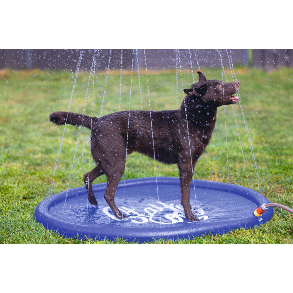 Beeztees Sprinkler Mat Stay Cool Blauw100 cm