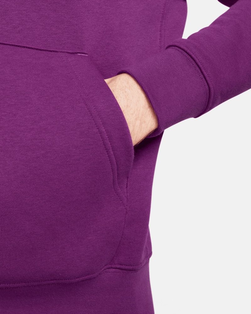 Sweat à capuche Nike Sportswear Club Fleece Violet & Blanc pour homme