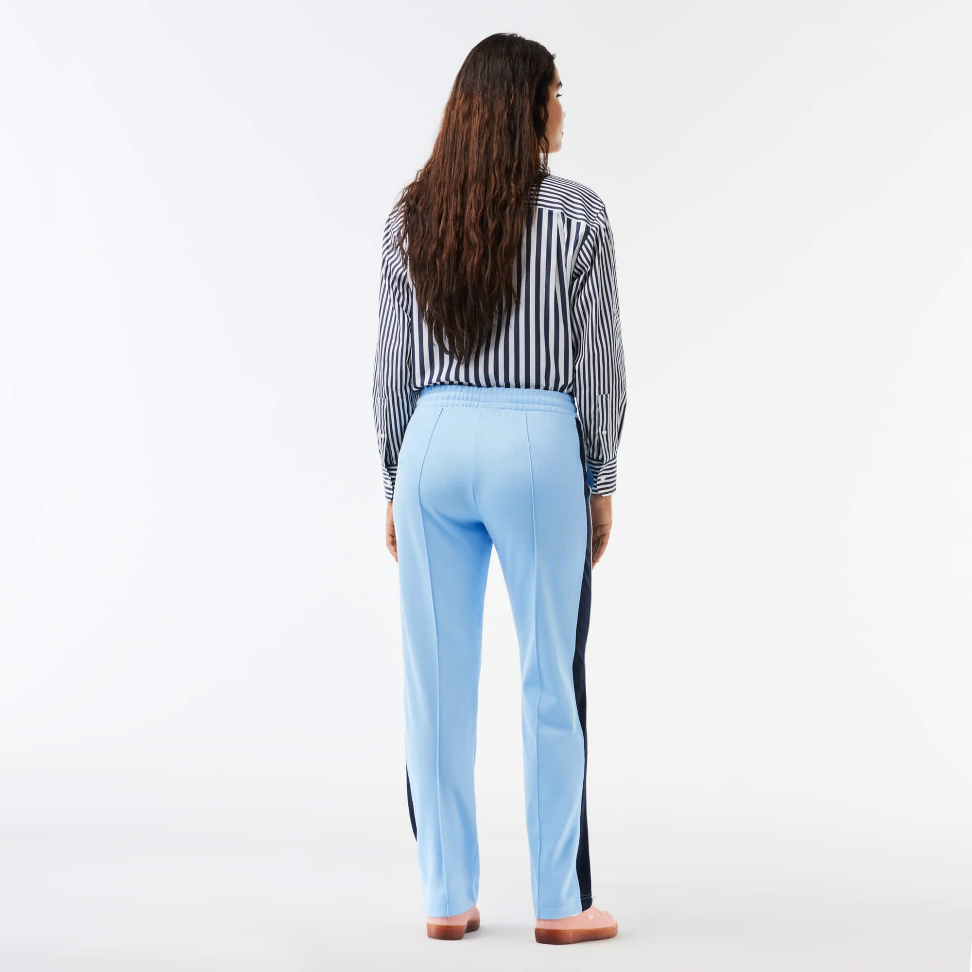 Pantalon de survêtement Paris color-block en interlock Pantalons de survêtement - Bleu - Lacoste - Femme