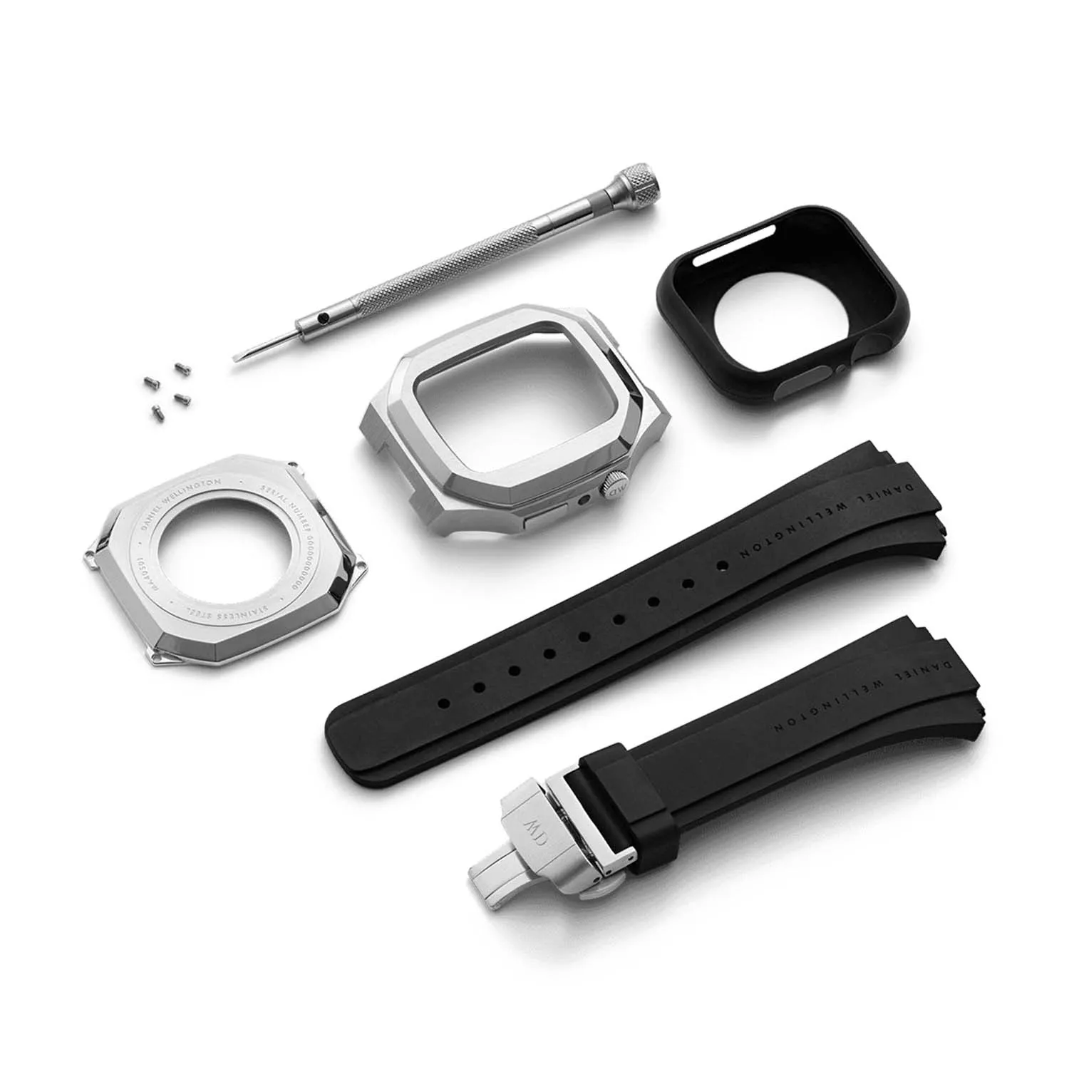 Daniel Wellington Switch 40 mm silver Gummirem DW01200005