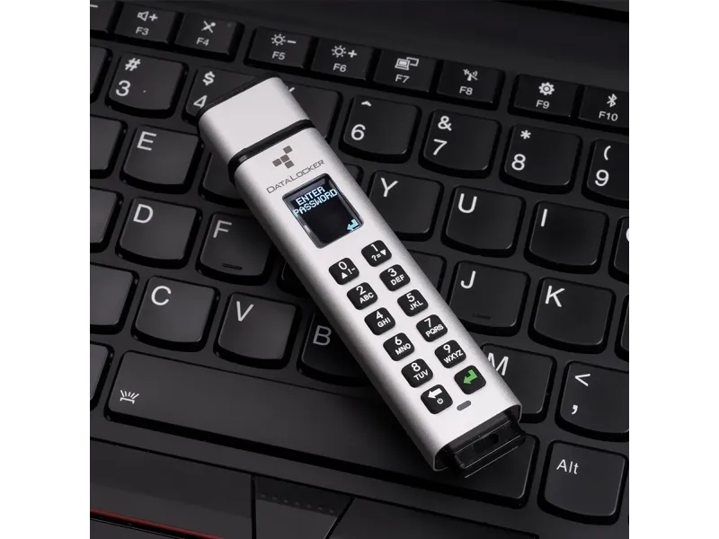 DataLocker Sentry K350 - USB flashdrive - krypteret - 64 GB - TAA-kompatibel